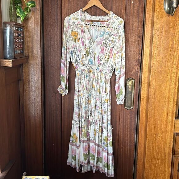 Spell Floral Wild Bloom Midi Dress  SMALL - Picture 2 of 7
